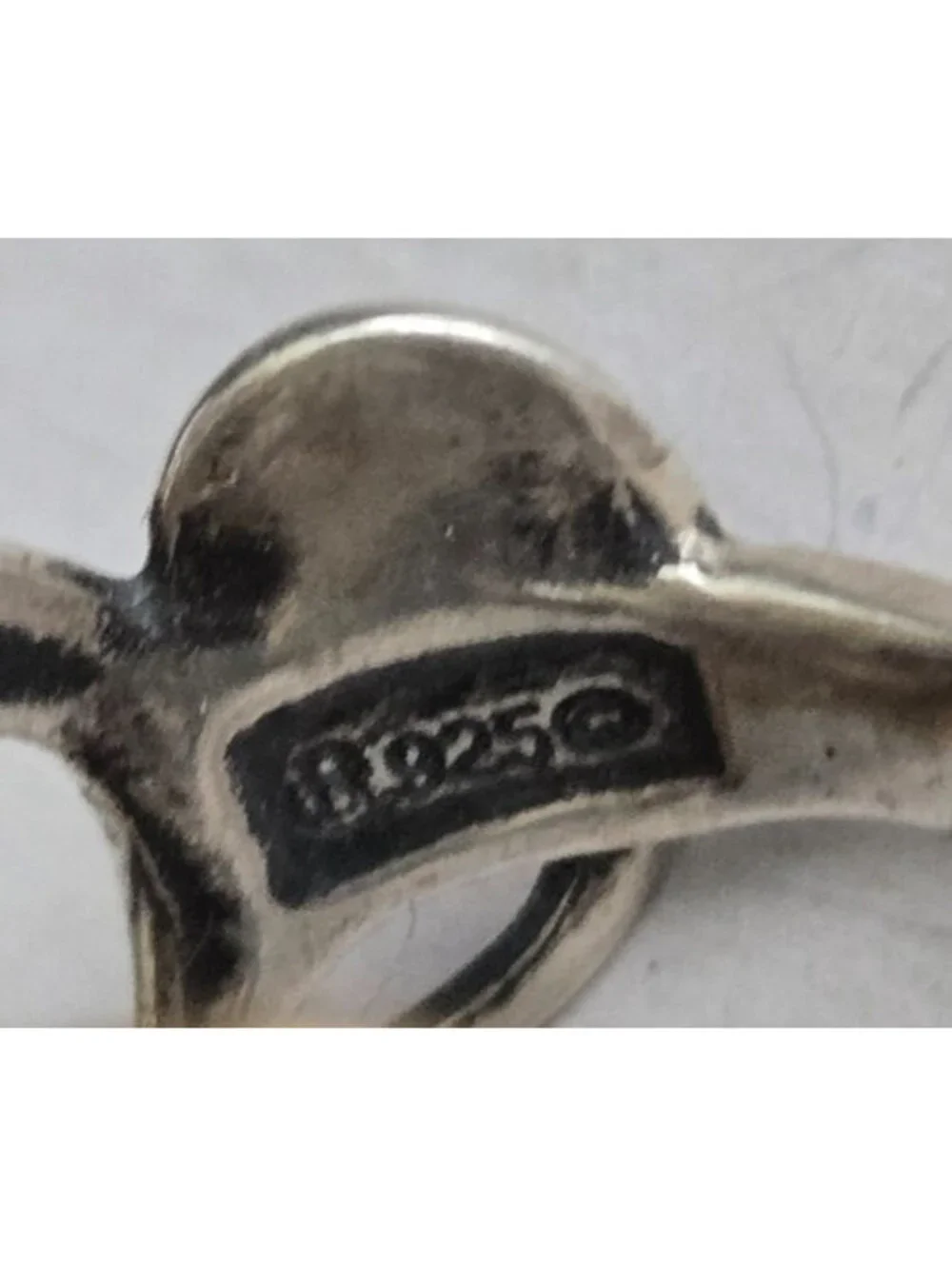 Carolyn Pollack Sterling Silver and Brass Scroll Ring Size 7